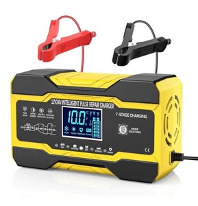 GRED 12V24V 10A Intelligent Battery Charger, Yellow - Brand New