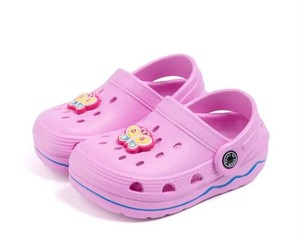 Meckior Toddler Girls Pink Butterfly Clogs Size 2.5-3Y - Brand New