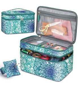 FINPAC Emerald Illusions Sewing Organizer Case 12.5 - Brand New