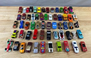Diecast Toy Cars - Hot Wheels, Disney Cars, Military, NASCAR, Etc. - 60 Total C