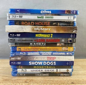 14 Blue Ray Movie and TV Collection - Ted 2, Road House, The Mummy, Pitch Perfect 2, The Lone Ranger, X-Men Apocalypse, The Best Exotic Marigold Hotel, Austin Powers, Girls Trip, Show Dogs, Moneyball, Etc. - Brand New&nbspC