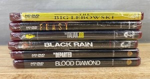 6 HD DVD Movie and TV Collection - The Big Lebowski, Flawless, The Italian Job, Black Rain, The Departed, and Blood Diamond - Brand New&nbspC