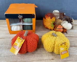 Fall Decor - Boucle Pumpkins, Gourds, Basket Filler, Etc. - Brand New