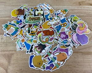 Adventure Time Finn & Jake Stickers, 100 Total - Brand New