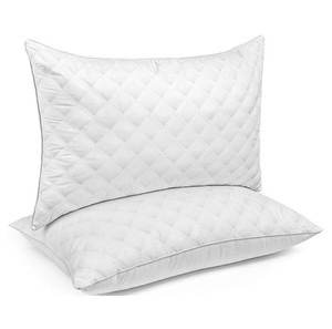 Down Alternative Bed Pillows Standard Size, White, 2 Total - Brand New