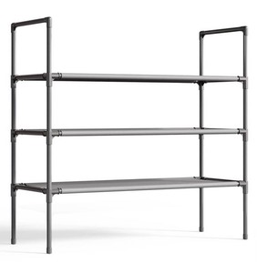 Sakugi 3-Tier Shoe Rack, Gray - New