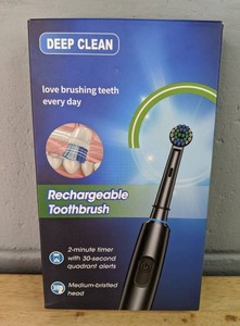 Deep Clean Rechargeable Toothbrush Black - Brand New P