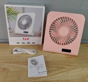 GICOOK Z1 Pink Adjustable Ultra Thin Desktop Fan - Brand New P