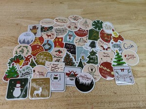 Christmas & New Year Stickers, 50 Total - Brand New P