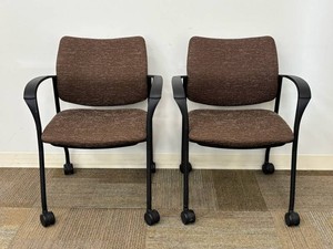 Global 6900C UR18 Sidero Guest Chairs With Arms (Lot of 2)
