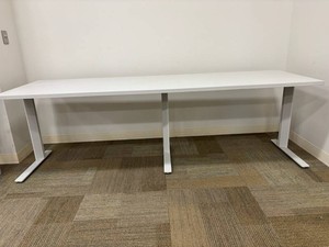 White Office Conference Table - 96 W X 30 D