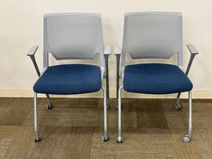 Haworth Very Side Chairs & Mobile Storage Cabinet Mixed Lot