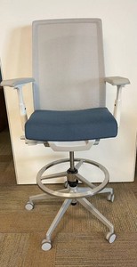 Haworth Mesh-Back Office Chair With Adjustable Arms & Foot Ring