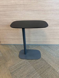Modern Black Pedestal Side Table