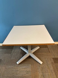 Square Office Table With Five-Point Pedestal Base