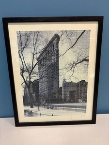 Signed Flatiron Building Black-and-White Framed Photograph