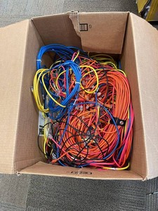 Mixed Lot Ethernet Network Patch Cables With RJ45 Connectors