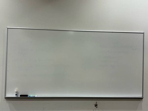 Large Wall-Mounted Dry-Erase Whiteboard With Aluminum Frame