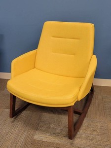 OFS Brigadoon F81146-C8Z Yellow Upholstered Rocking Lounge Chair