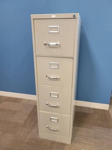 Realspace 4-Drawer Locking Vertical File Cabinet