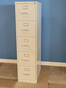 HON 5-Drawer Vertical Metal Filing Cabinet
