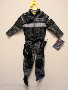 NEW ADVENTURE FACTORY TEETOT POLICE OFFICER COSTUME SIZE 5-6