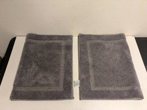 PURELY INDULGENT BATH RUG 24IN X 36IN GRAY 2 CT