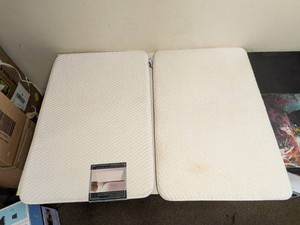 (2) MEMORY FOAM BATH MAT WHITE