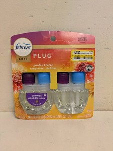 NEW FEBREZE PLUG GARDEN BREEZE TANGERINE 2 REFILLS