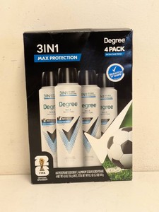 NEW DEGREE MAX PROTECTION ANTIPERSPIRANT DEODORANT 4PK