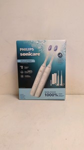 NEW PHILIPS SONICARE ADVANCED CLEAN PLUS 2 PACK RECHARGEABLE TOOTHBRUSH
