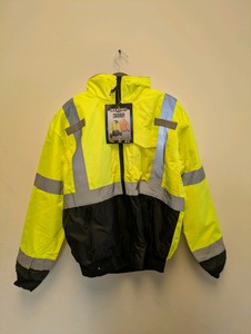NEW RADWEAR TWO-IN-ONE BOMBER JACKET YELLOW MEDIUM