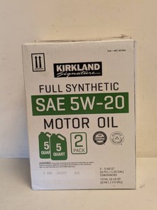 NEW KIRKLAND SIGNATURE FULL SYNTHETIC SAE 5W-20 MOTOR OIL 5QT2PK
