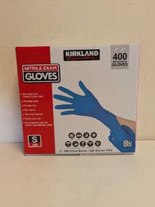 NEW KIRKLAND SIGNATURE NITRILE EXAM GLOVES SIZE SMALL 400CT