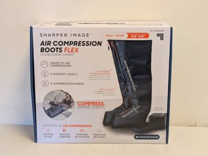 NEW SHARPER IMAGE AIR COMPRESSION BOOTS FLEX SM