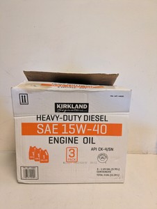 NEW KIRKLAND SIGNATURE HEAVY DUTY DIESEL SAE 15W-40 ENGINE OIL 1GAL3PK