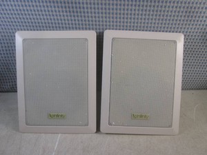 (EW3) Pair of Infinity Flushmount Speakers - Grills are 8 12 x 11 - Work