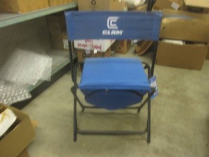 (C-2) Clam Folding Cooler Chair with Schells Beer Logo