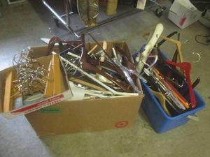 (EW7) Large Assortment of Clothes Hangers