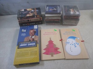 (BR2) Assorted CDs, VHS and Johnny Carson DVD Set