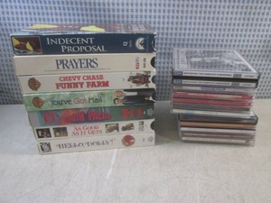 (EW7) Assorted CDs and VHS Movies