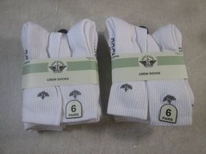 (CS) 2 - 6-Packs of Dockers Mens Crew Socks Size 6-12