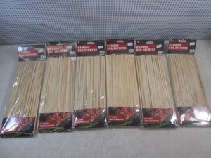 (EC1) 6 - 100pc Packages of 12 Bamboo BBQ Skewers