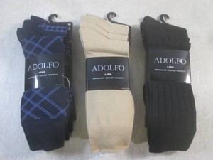 (EC1) 3 - 4-Packs of Adolfo Mens Dress Socks Size 6 12 - 12