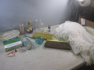 (BR3) Lot of Misc - Blanket, Metal Trays and Other Misc