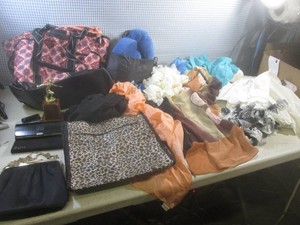 (F-3) Assorted Bags, Scarves and other misc