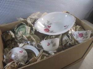 (F-2) Vintage Fine Seyei China Nagoya Japan 548 - Box Full of Wrapped