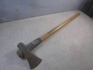 (H-2) Craftsman Splitting Maul Axe Hickory Wood Handle