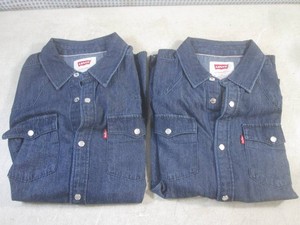 (CS) 2 New with Tags Levis Snap Front Shirts Size Boys 10-12