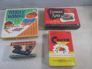 (CSB) Vintage Kids Games and Coloring Set - See All Photos Inside Boxes